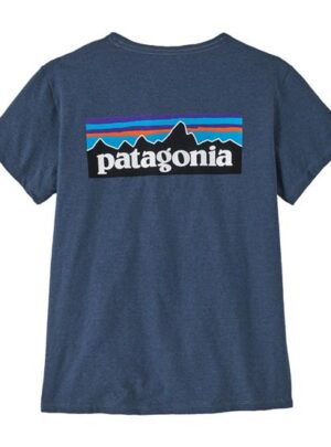 Patagonia Womens P-6 Logo Responsibili-Tee, Utility Blue