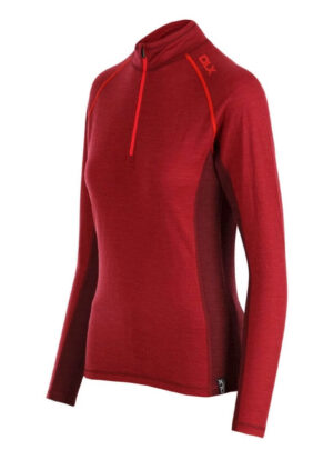 Base layer trøje dame - Trespass DLX Gretal - Merino uld - Rød