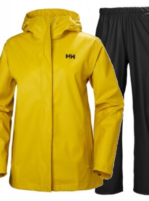 Helly Hansen Moss regnsæt, dame, gul/sort