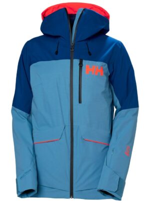 Helly Hansen Powchaser Lifaloft, skijakke, dame, lyseblå