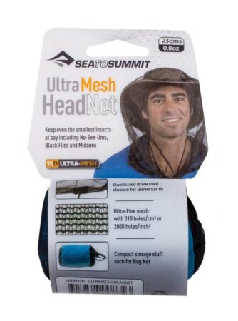 Myggenet til hoved - Sea to Summit Ultra-Fine Mesh Headnet - Sort