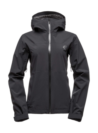 Regnjakke til dame - Black Diamond Stormline Stretch Rain Shell - Sort