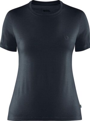 Fjällräven Abisko Wool SS Women-dark navy-L - T-Shirts