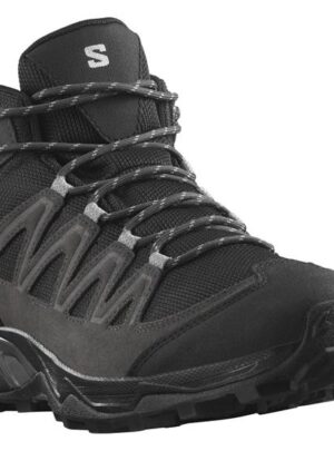 Salomon X Ward Leather Mid GTX Mens, Phantom / Black