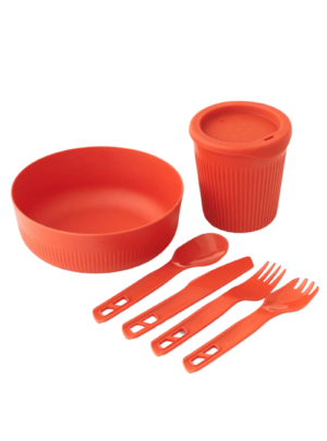 Spisesæt - Sea to Summit Passage Dinnerware Set - 6 dele - Orange