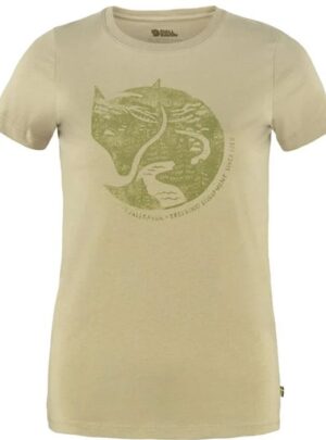 Fjällräven Arctic Fox Print T-shirt Women-sand stone-L - T-Shirts
