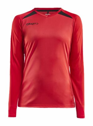 Craft - Pro Control Impact LS Tee Kvinder - Bright Red/Black XS