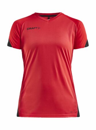 Craft - Pro Control Impact SS Tee Kvinder - Bright Red/Black XS