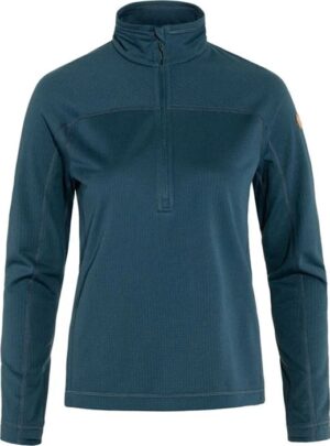 Fjällräven Abisko Lite Fleece Half Zip Woman-indigo blue-XS - Fleecejakker og softshell