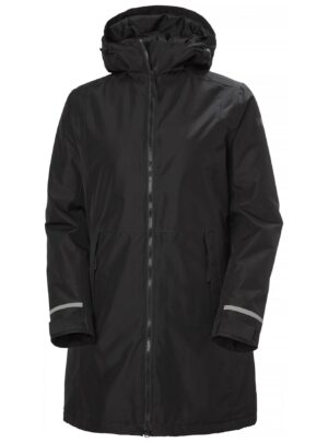 Helly Hansen Lisburn Ins, regnfrakke, dame, sort