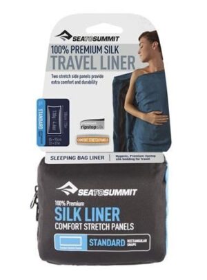 Sea to Summit Silk Stretch Liner - Standard, Navy