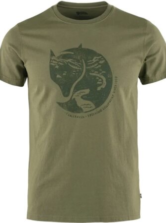 Fjällräven Arctic Fox T-Shirt Herre / Mænd-Grøn-L - T-Shirt, Polo-shirt