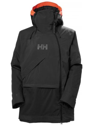 Helly Hansen Powchaser Asymmetric, skijakke, dame, sort