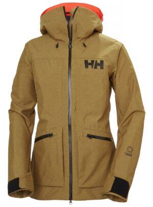 Helly Hansen Powderqueen 3.0, skijakke, dame, lysebrun