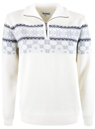 Kama Gunhild Merino Sweater, dame, offhvid