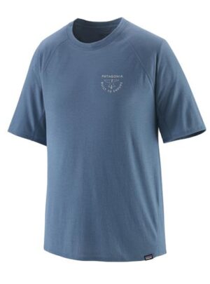 Patagonia Mens Cap Cool Trail Shirt, Forge Mark / Utility Blue