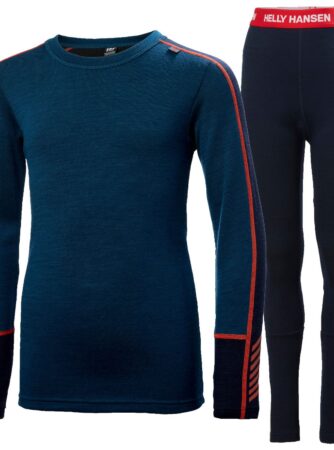 Helly Hansen Lifa Merino Midweight, sæt, junior, mørkeblå