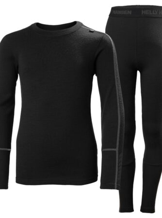 Helly Hansen Lifa Merino Midweight, sæt, junior, sort