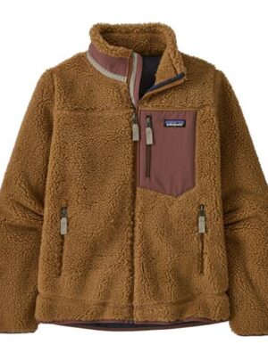 Patagonia Womens Retro-X Jacket, Nest Brown / Dulse Mauve