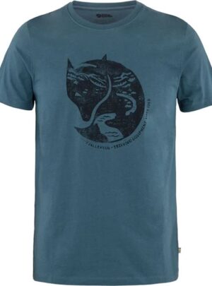 Fjällräven Arctic Fox T-Shirt Herre / Mænd-Blå Blå-M - T-Shirt, Polo-shirt