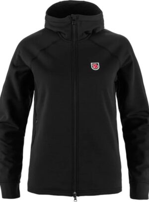 Fjällräven Expedition Fleece Hoodie Kvinder / Damer-Sort-XL - Fleecejakker og softshell