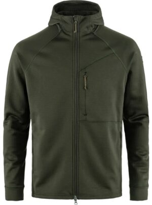 Fjällräven Grid Fleece Hoodie Herre / Mænd-deep Grøn-L - Fleecejakker