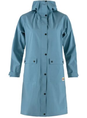 Fjällräven Rain Parka Kvinder / Damer-dawn Blå-L - Regntøj, poncho