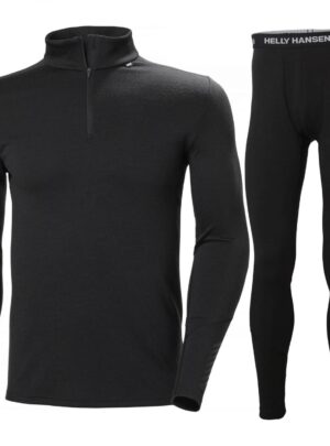 Helly Hansen Lifa Merino Midweight H/Z, sæt, herre, sort