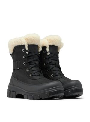 Sorel Torino V Parc WP Womens, Black / Sea Salt