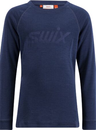 Swix RaceX Merino Long Sleeve, junior, navy