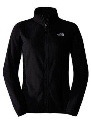 The North Face Womens 100 Glacier FZ, Black / NPF