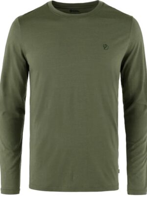 Fjällräven Abisko Wool LS Herre / Mænd-laurel Grøn-L - T-Shirt, Polo-shirt