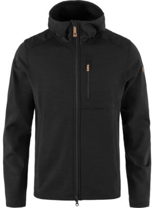 Fjällräven Keb Fleece Hoodie Herre / Mænd-Sort-XL - Fleecejakker