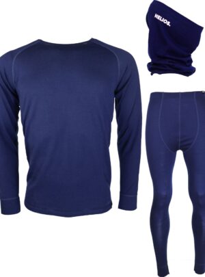 Helios Merino One, sæt + halsedisse, herre, navy