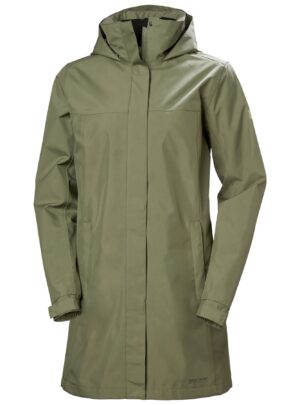 Helly Hansen Aden Long, regnfrakke, dame, grøn