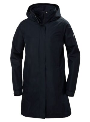 Helly Hansen Aden Long, regnfrakke, dame, navy