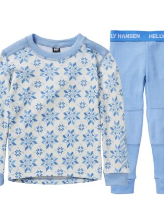 Helly Hansen K Graphic Lifa Merino, sæt, børn, blå