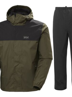 Helly Hansen Vancouver/Seven J regnsæt, herre, grøn/sort