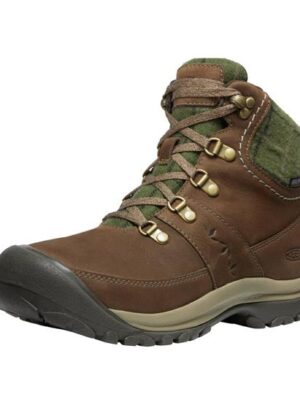 Keen Womens Kaci III Winter Mid WP, Dark Earth / Green Plaid