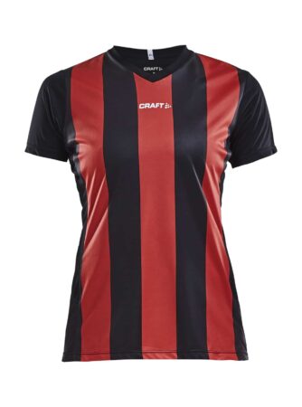 Craft - Progress Jersey Stripe Kvinder - Black/Bright Red S