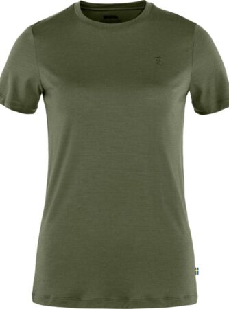 Fjällräven Abisko Wool SS Kvinder / Damer-laurel Grøn-L - T-Shirts