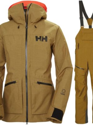 Helly Hansen Powderqueen skisæt, dame, guld