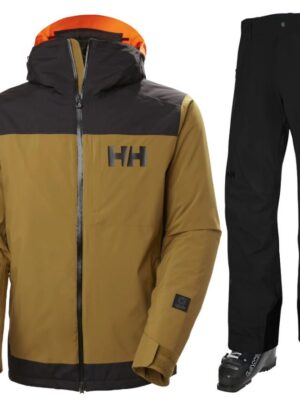 Helly Hansen Powdreamer/Legendary skisæt, Herre, sort/brun