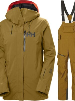 Helly Hansen Powshot/Powderqueen skisæt, dame, guld