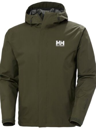 Helly Hansen Seven J Regnjakke Herre, utility green