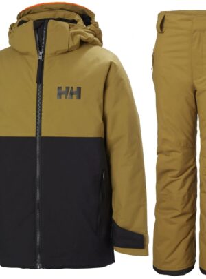 Helly Hansen Traverse/Legendary skisæt, junior, Sort/guld