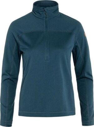Fjällräven Abisko Lite Fleece Half Zip Woman-Blå Blå-L - Fleecejakker og softshell