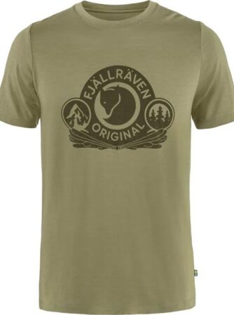 Fjällräven Abisko Wool Classic Herre / Mænd-light Grøn-XL - T-Shirt, Polo-shirt