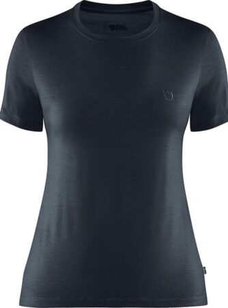 Fjällräven Abisko Wool SS Kvinder / Damer-Mørkeblå-XS - T-Shirts