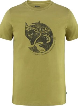 Fjällräven Arctic Fox T-Shirt Herre / Mænd-Grøn Grøn-S - T-Shirt, Polo-shirt